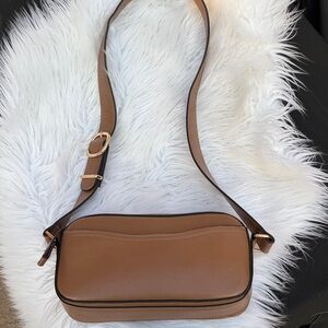 H&M Elegant Brown Leather Shoulder Bag